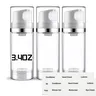 Paquet de 3 bouteilles à pompe sans air 3.4oz/1.7oz… – vue 1
