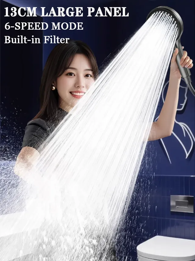 Pommeau de douche à main filtré suralimenté