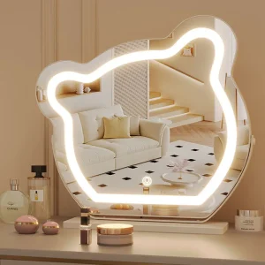 Miroir de salon en verre lumière LED mur grand cercle miroir maquillage stockage Espejos Para Manualidades accessoires de décoration de la maison Miroir de salon en verre lumière LED mur grand cercle miroir maquillage stockage Espejos Para Manualidades accessoires de décoration de la maison