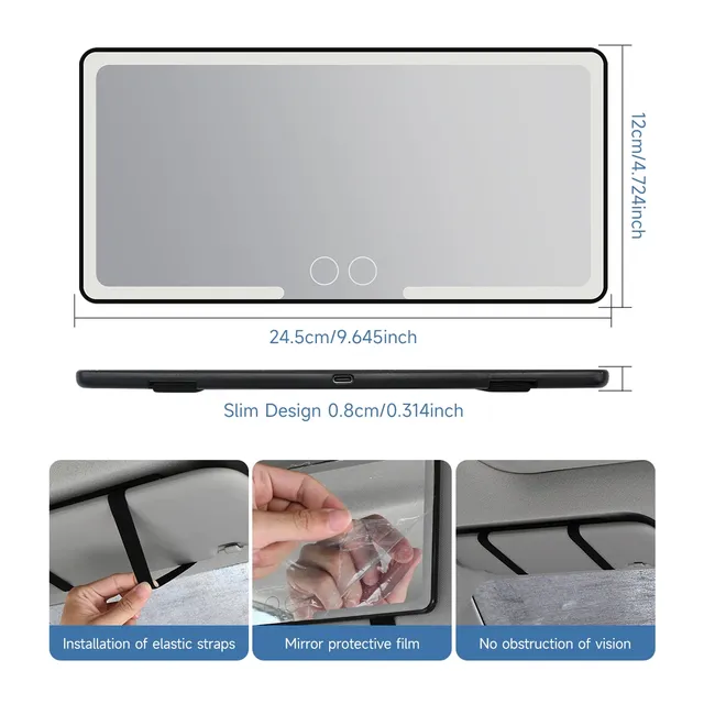 Miroir de Maquillage Amélioré avec 3 Sortes de Lumières… – vue 5