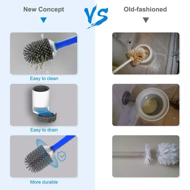 Brosse de toilette en Silicone à pulvérisation d'eau – vue 5