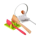 Repose-cuillère de cuisine, organisateur de cuisine pour fourchette, spatule, support de cuillère, support de rangement de vaisselle pour cuillère, support de couvercle de Pot