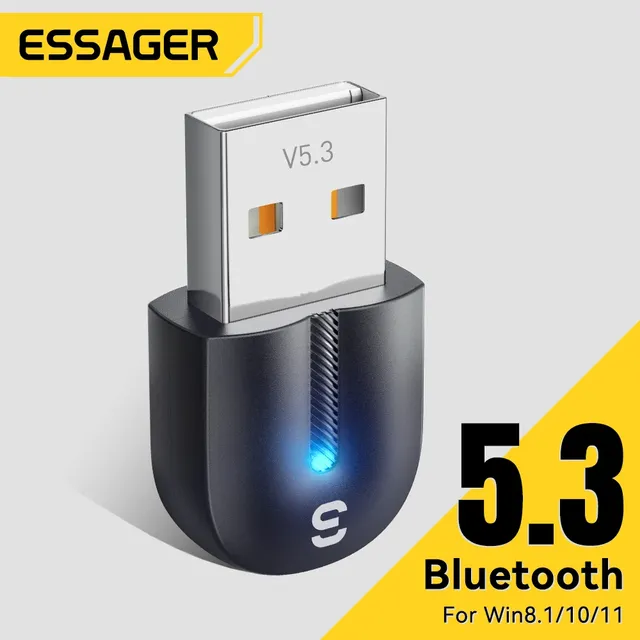 Essager USB Bluetooth 5.3 adaptateur Aux récepteur Audio…