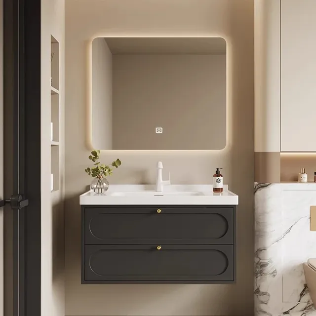 Lumière noire armoire De salle De bain bassin tiroir… – vue 2