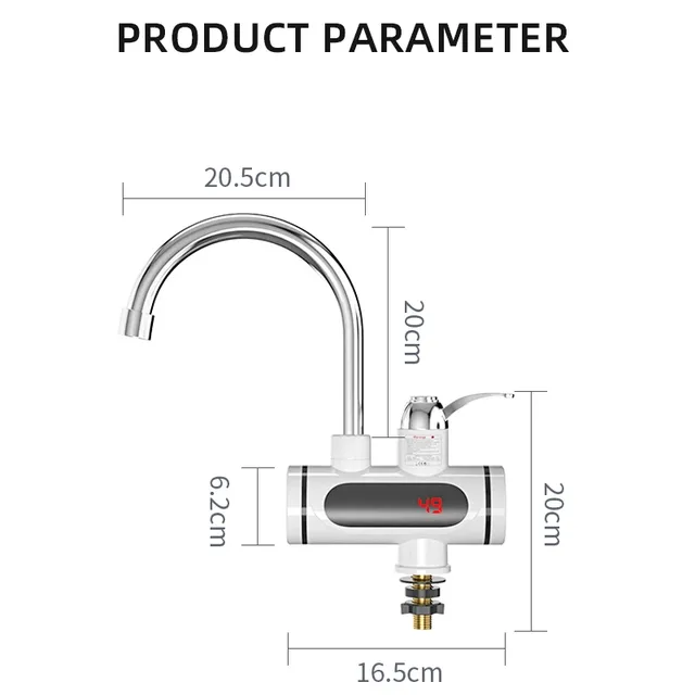 Robinet électrique 3000W chauffe-eau électrique robinet… – vue 6