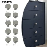 Boutons d&rsquo;armoire, boutons de commode, poignée ronde à trou unique, quincaillerie de porte de placard de cuisine, 4/10 pièces