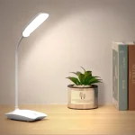 Lampe de Table à interrupteur tactile, Tube LED Rechargeable, Protection des yeux, pour salle d&rsquo;étude, lampe de Table de lecture, veilleuse Portable