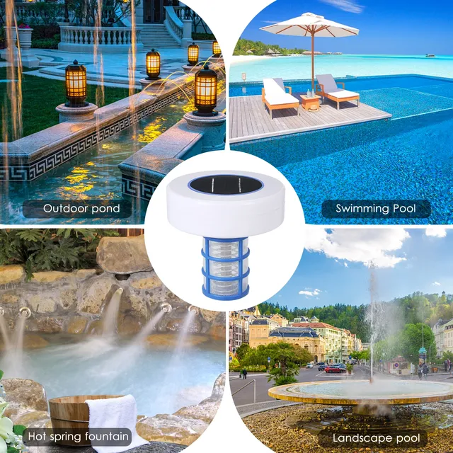 Purificateur piscine solaire flottant ioniseur anode… – vue 2