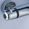 Mitigeur thermostatique mural baignoire douche chromé… – vue 4