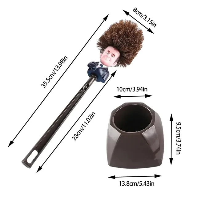 Brosse de toilette WC Borstel Emmanuel Macron Brosse de… – vue 6