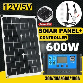 Kit de panneau solaire USB avec contrôleur 100A