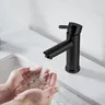 Robinet de salle de bains moderne à poignée unique – vue 2