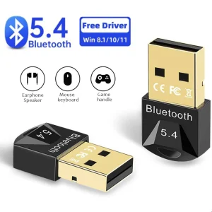 Adaptateur USB Bluetooth 5.4 sans fil pour ordinateur PC et ordinateur portable, transmetteur récepteur audio, dongle Adaptateur USB Bluetooth 5.4 sans fil pour ordinateur PC et ordinateur portable, transmetteur récepteur audio, dongle