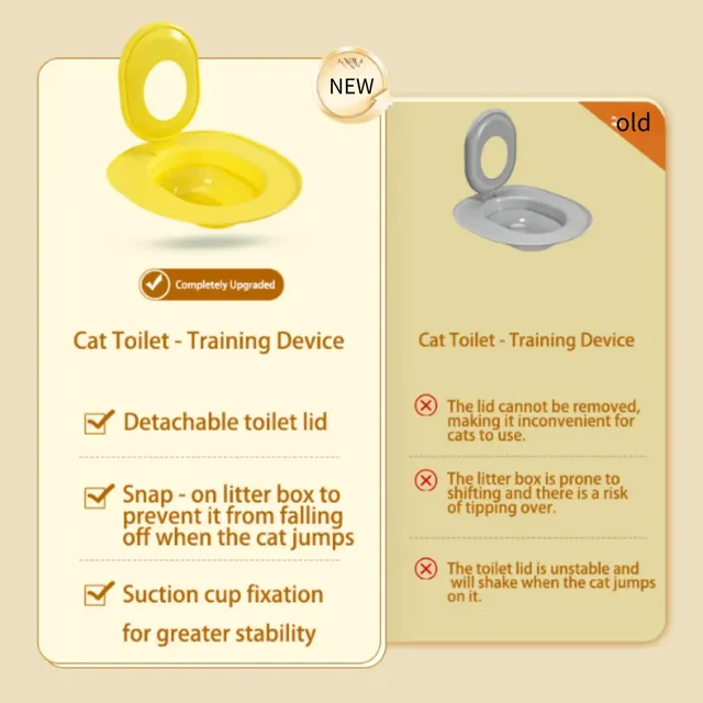 Siège d'entraînement de toilette pour chat facile à… – vue 4