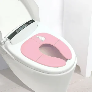 Voyage sur un siège de toilette ventouses antidérapantes siège de pot de voyage pliant Portable pour convient aux toilettes ovales rondes bagage à main touristique