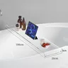 Plateau baignoire acrylique transparent bleu incurvé… – vue 5