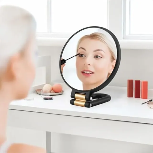 30X Magnifying Hand Held Mirror with Tweezers – vue 5