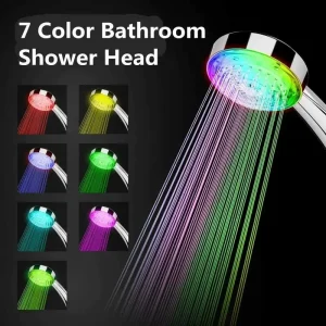 Pommeau de douche lumineux LED, pomme de douche colorée auto-colorante, économie d&rsquo;eau, production d&rsquo;énergie, accessoires de salle de bains