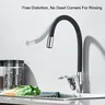Robinet d'évier de cuisine noir/Chrome – vue 2