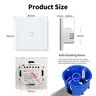 UBARO Eu/UK 86*86mm 1Gang 2Way double interrupteur… – vue 6
