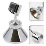 Support de pomme de douche chromé, 1 pièce, support mural réglable, Base de pulvérisation pour salle de bain, accessoires de douche, accessoires de salle de bains