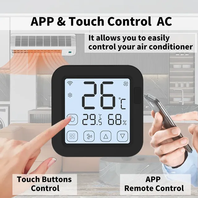 Thermostat de climatiseur intelligent Tuya – vue 2