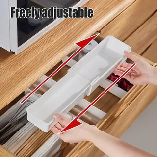 Organisateur tiroir extensible rangecouverts blanc plastique…