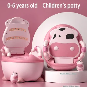 Siège de toilette pour bébé, pot pour enfants de 1 à 6 ans, mignon, facile à nettoyer, tabouret portable pour garçons et filles, siège d&rsquo;entraînement sûr, WC