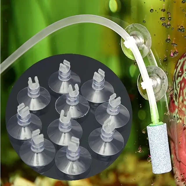 Lot dix ventouses silicone transparentes souples clips…