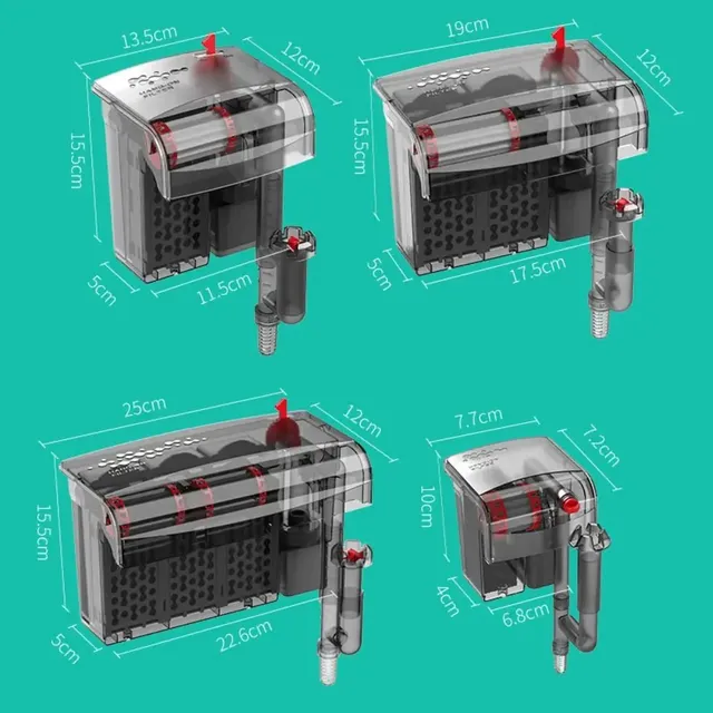 Cascade filtre d'aquarium mural purificateur d'eau à… – vue 6