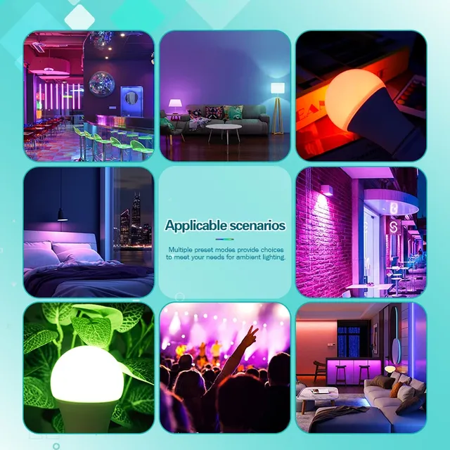 Ampoule LED multicolore RGB – vue 6
