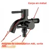Robinet à Double sortie 1/2 "pour Machine à laver – vue 3
