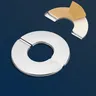 Couvercle décoratif de robinet finition chromée – vue 4