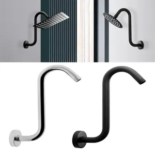 Bras douche mural acier inoxydable extension support pommeau pluie col…