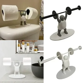 Drôle haltérophilie porte-papier hygiénique rouleau de mouchoirs…