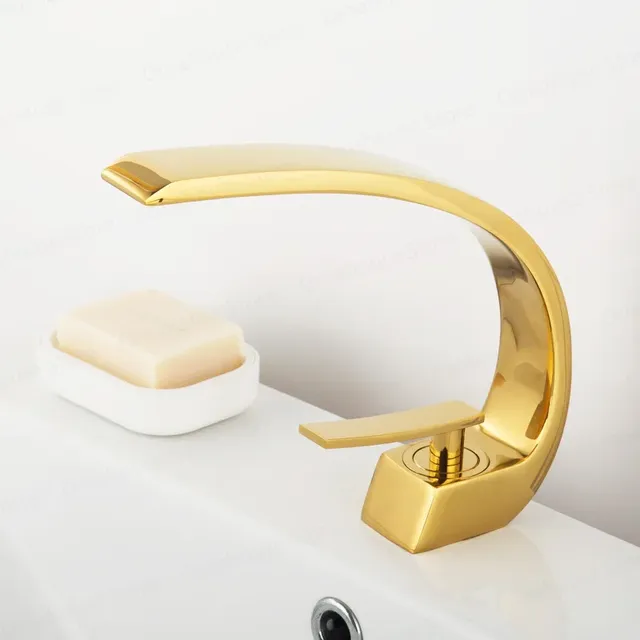 Robinet de lavabo en laiton de luxe créatif – vue 3