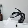 Robinet de lavabo de salle de bains doré/blanc – vue 4