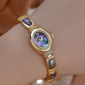 Cadran ovale femmes Bracelet montres haut de gamme de luxe dames montres pour femme horloge or conception Unique montre-Bracelet à Quartz Cadran ovale femmes Bracelet montres haut de gamme de luxe dames montres pour femme horloge or conception Unique montre-Bracelet à Quartz