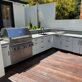 Armoires de cuisine extérieures imperméables modernes