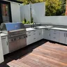 Armoires de cuisine extérieures imperméables modernes – vue 1