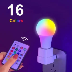Ampoule LED E27 RGB 220V, lampe multicolore à couleur blanche changeante avec télécommande IR pour chambre à coucher, fête, décoration de la maison