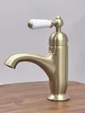 Robinet de lavabo à poignée unique en laiton rétro – vue 7