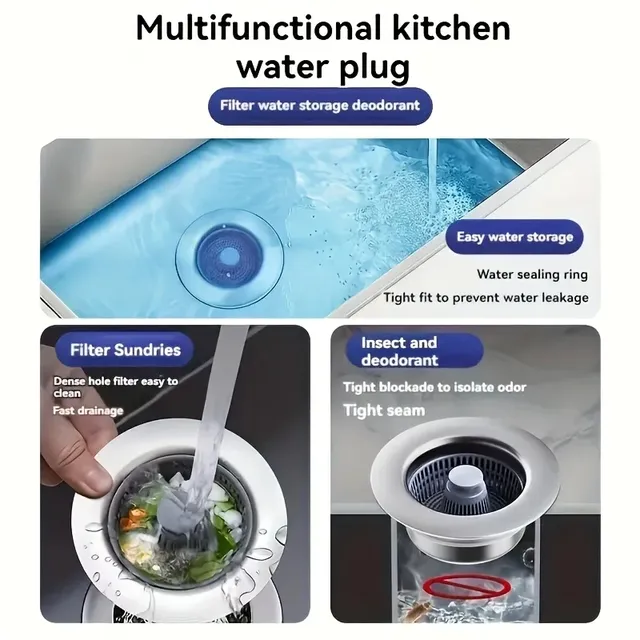 Filtre d'évier de cuisine 3 en 1 – vue 5