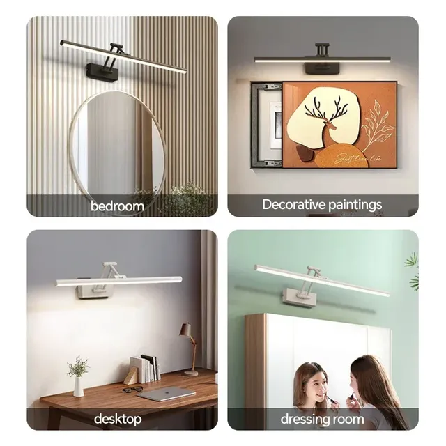 Applique murale LED moderne lampe de miroir de salle de… – vue 5