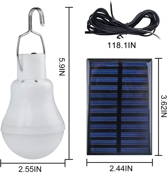 Ampoule solaire LED étanche portable – vue 4
