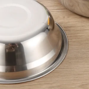 Bol à riz de qualité alimentaire, plat à soupe multifonction Durable, mélangeur à salade rond en acier inoxydable, bassin, outils de cuisine Bol à riz de qualité alimentaire, plat à soupe multifonction Durable, mélangeur à salade rond en acier inoxydable, bassin, outils de cuisine