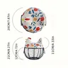Panier oeufs poule céramique couvercle amovible peint… – vue 5