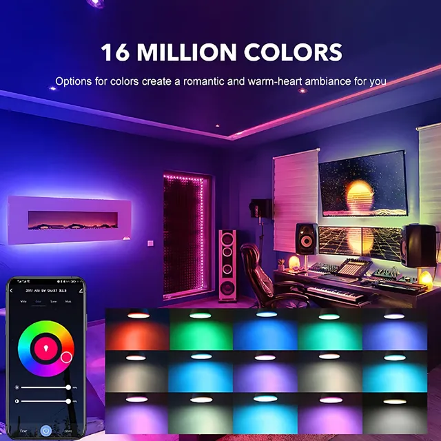 Ampoule LED GU10 RGB à intensité variable – vue 4