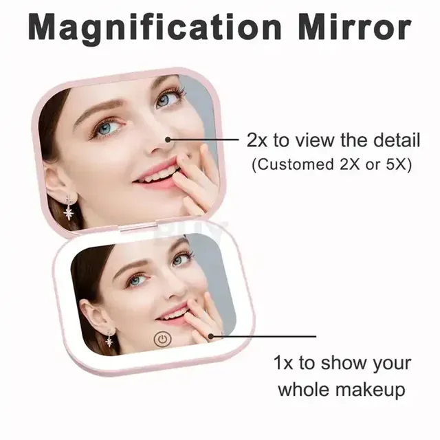 Miroir de maquillage de voyage Portable – vue 5