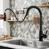 Robinet de cuisine extractible en acier inoxydable – vue 1